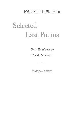 Book cover for Selected Last Poems