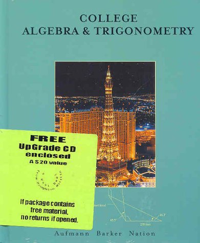 Book cover for College Algebra and Trigonometry