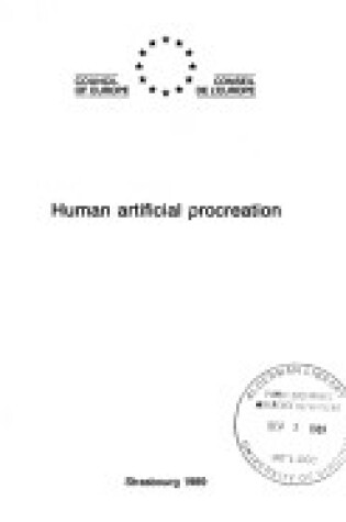 Cover of Human artificial procreation