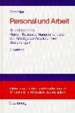 Cover of Personal Und Arbeit