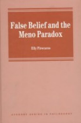 Cover of False Belief and the Meno Paradox