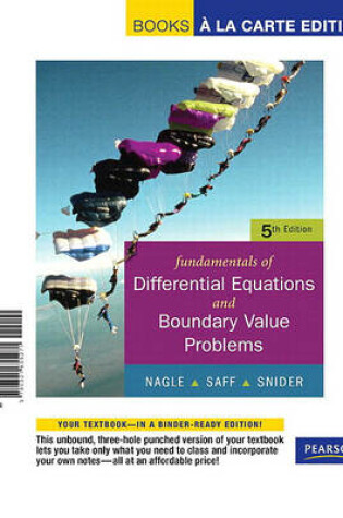 Cover of Fundamentals of Differential Equations with Boundary Value Problems with Ide CD, Books a la Carte Edition