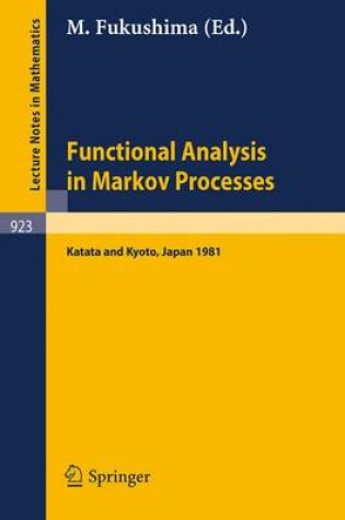 Cover of Functional Analysis in Markov Processes