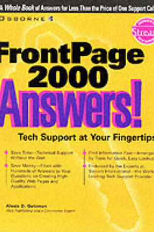 Cover of FrontPage 2000 Answers!