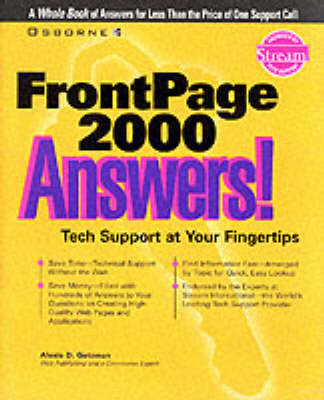 Book cover for FrontPage 2000 Answers!