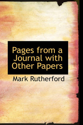 Book cover for Pages from a Journal with Other Papers