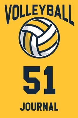 Book cover for Volleyball Journal 51