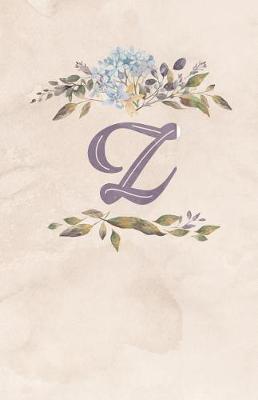 Book cover for Vintage Floral Monogram Journal - Z