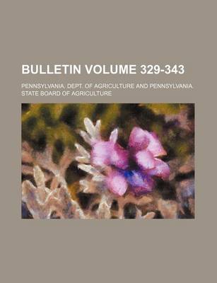 Book cover for Bulletin Volume 329-343