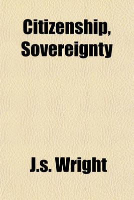 Book cover for Citizenship, Sovereignty