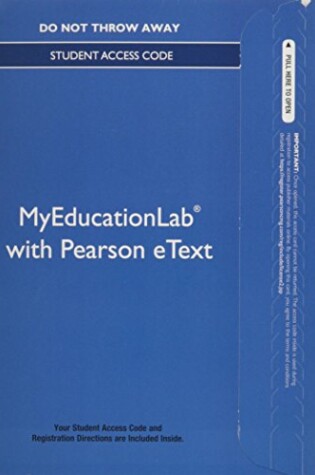 Cover of NEW MyEducationLab with Video-Enhanced Pearson eText -- Standalone Access Card -- for Special Education