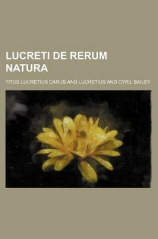 Cover of Lucreti de Rerum Natura