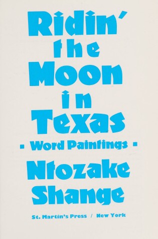 Cover of Ridin' the Moon in Texas
