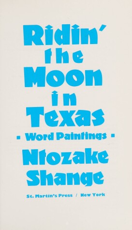 Book cover for Ridin' the Moon in Texas