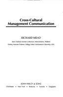 Book cover for Cross-cultural Management Communication