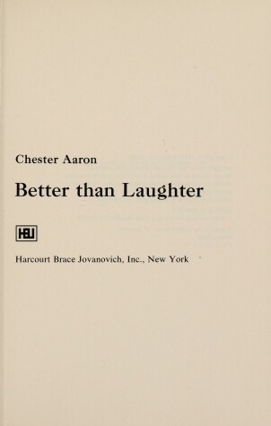 Book cover for Better Than Laughter