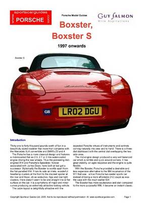 Book cover for Boxster, Boxster S