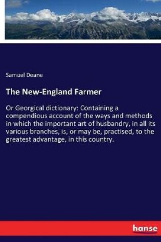 Cover of The New-England Farmer