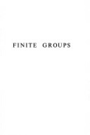 Cover of Finite Groups