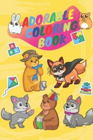 Cover of Adorable coloring book