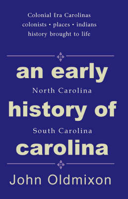 Book cover for An Early History of Carolina