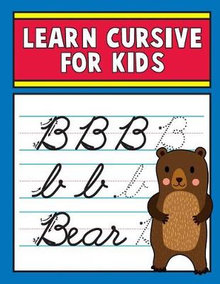 Book cover for Learn Cursive for Kids