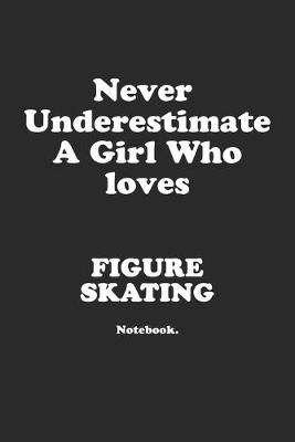 Book cover for Never Underestimate A Girl Who Loves Figure Skating.