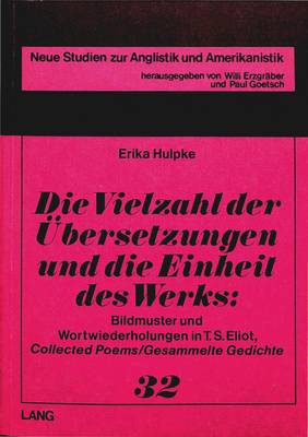 Book cover for Die Vielzahl Der Uebersetzungen Und Die Einheit Des Werks