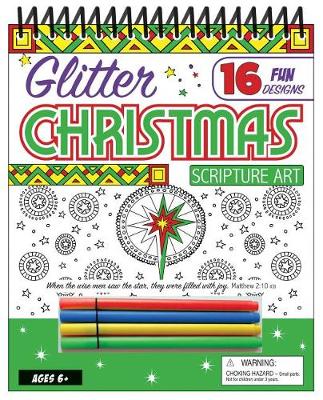 Book cover for Glitter Christmas Scripture Art