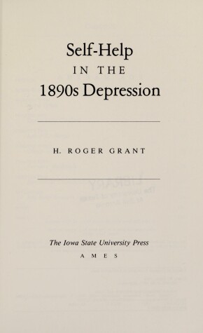 Book cover for Self-Help in the 1890s Depression