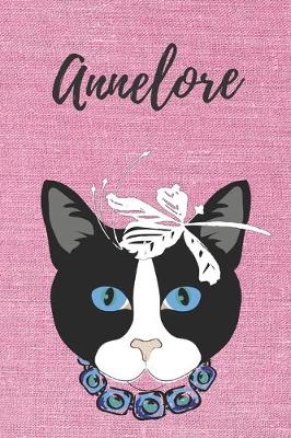 Book cover for personalisiertes Notizbuch Katze / Journal / Malbuch / Tagebuch / Kritzelbuch / DIN A5 / Geschenk Annelore