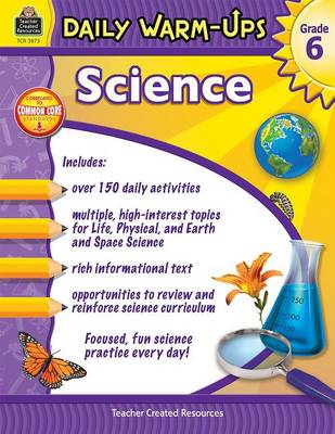 Book cover for Daily Warm-Ups: Science Grade 6
