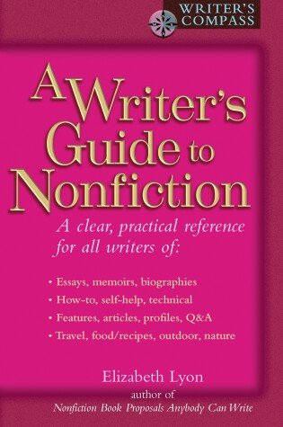 Cover of A Writer's Guide to Nonfiction