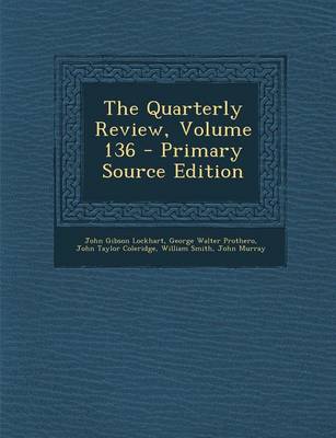 Book cover for The Quarterly Review, Volume 136 - Primary Source Edition