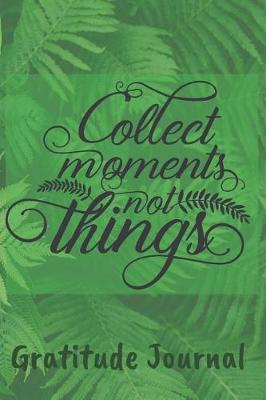Book cover for Collect Moments Not Things Gratitude Journal