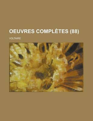 Book cover for Oeuvres Completes (88 )