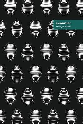 Book cover for Levanter Lifestyle Journal, Blank Write-in Notebook, Dotted Lines, Wide Ruled, Size (A5) 6 x 9 In (Black)