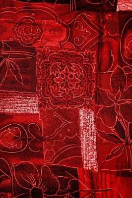 Book cover for Quilted Pattern Quilt Red Journal