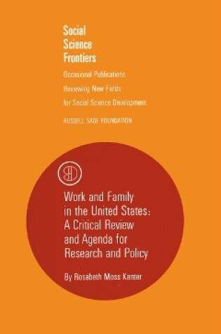 Cover of Work and Family in the United States