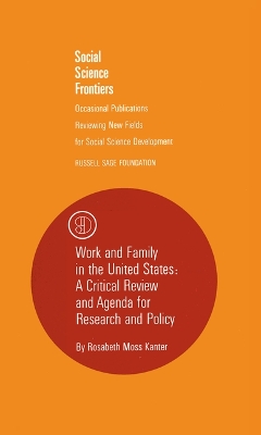 Book cover for Work and Family in the United States