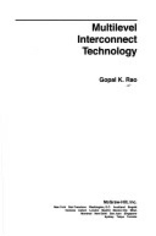 Cover of Multilevel Interconnection Technology