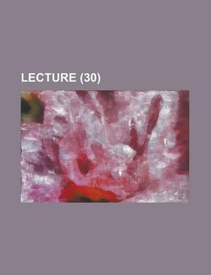 Book cover for Lecture (30)