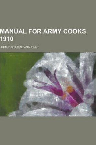 Cover of Manual for Army Cooks, 1910