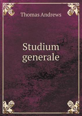 Book cover for Studium Generale