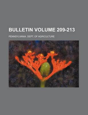 Book cover for Bulletin Volume 209-213