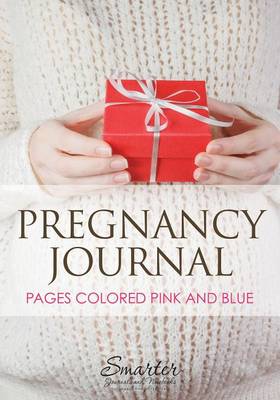 Book cover for Pregnancy Journal Pages Colored Pink and Blue