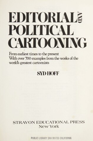 Cover of Editorial and Political Cartooning