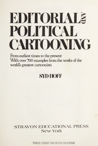 Book cover for Editorial and Political Cartooning