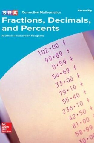 Cover of Corrective Mathematics Fractions, Decimals, and Percents, Additional Answer Key