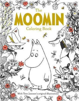 Book cover for The Moomin Coloring Book (Official Gift Edition with Gold Foil Cover)
